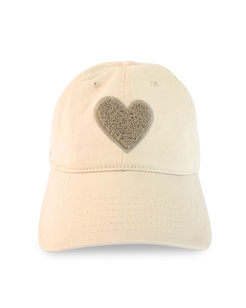 Kerri Rosenthal Imperfect Heart Chenille Baseball Cap