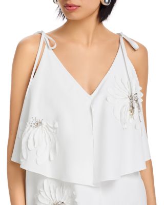 Layered Floral Midi Dress