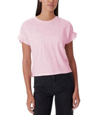 Signature Slub Puff & Ruffle Sleeve Top