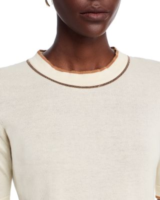 Contrast Stripe Knit Tee