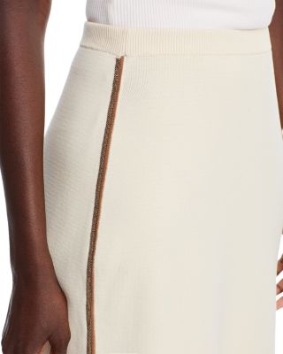 Side Stripe Pencil Skirt