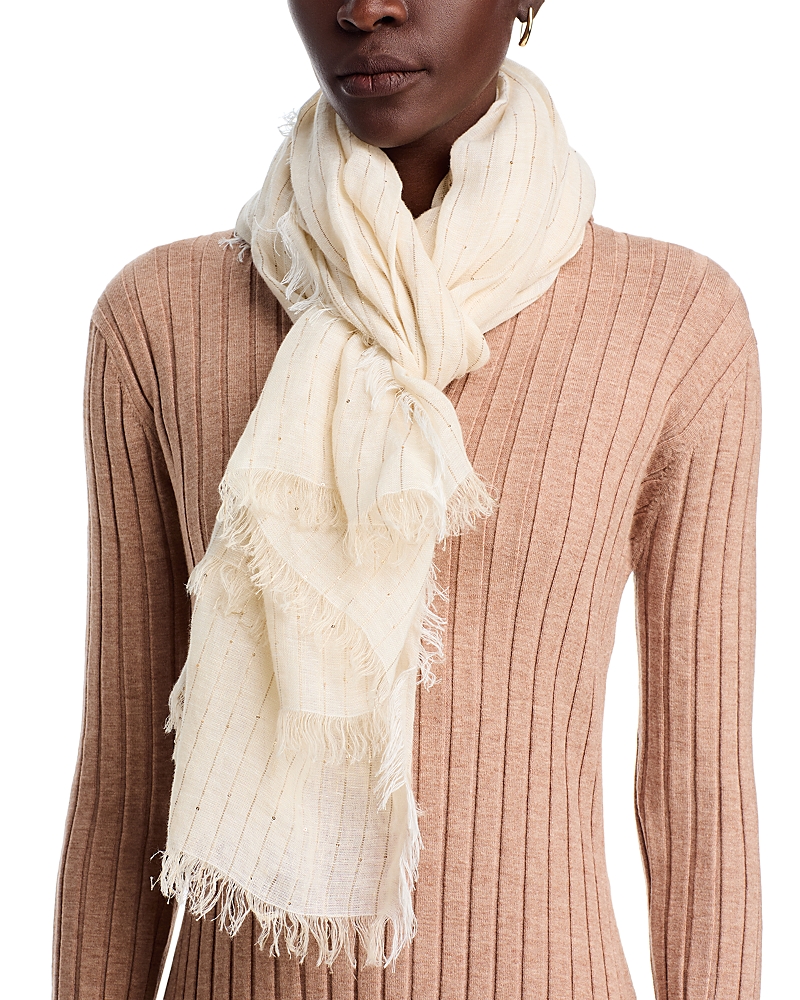 Fabiana Filippi Linen Blend Sequin Scarf