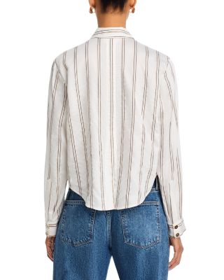 Cosette Crop Hi Low Shirt