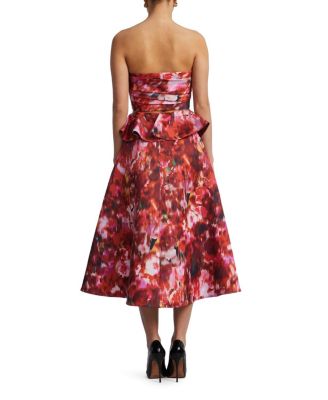  Pleated Satin Bustier