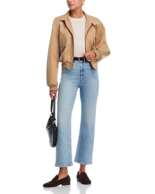 Stevie High Rise Ankle Straight Jeans in Lisbon Light