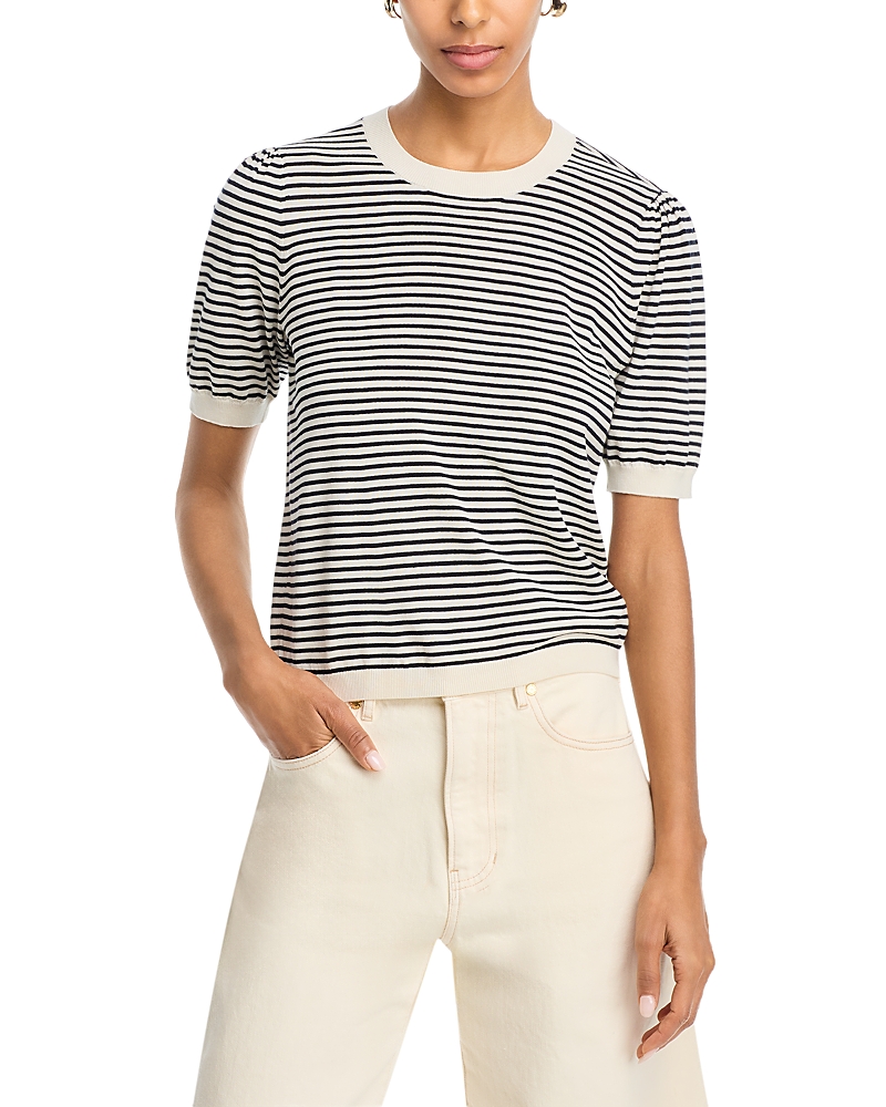 Frame The Striped Gathered Sweater