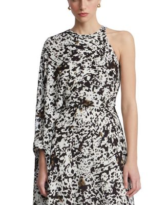 One Sleeve Midi Dress