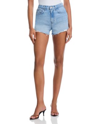 Clark High Rise Destructed Denim Shorts