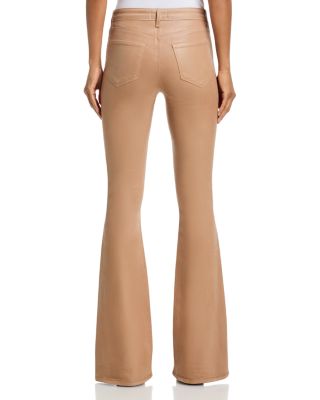 Marty Ultra High Rise Flare Leg Jeans in Cappuccino
