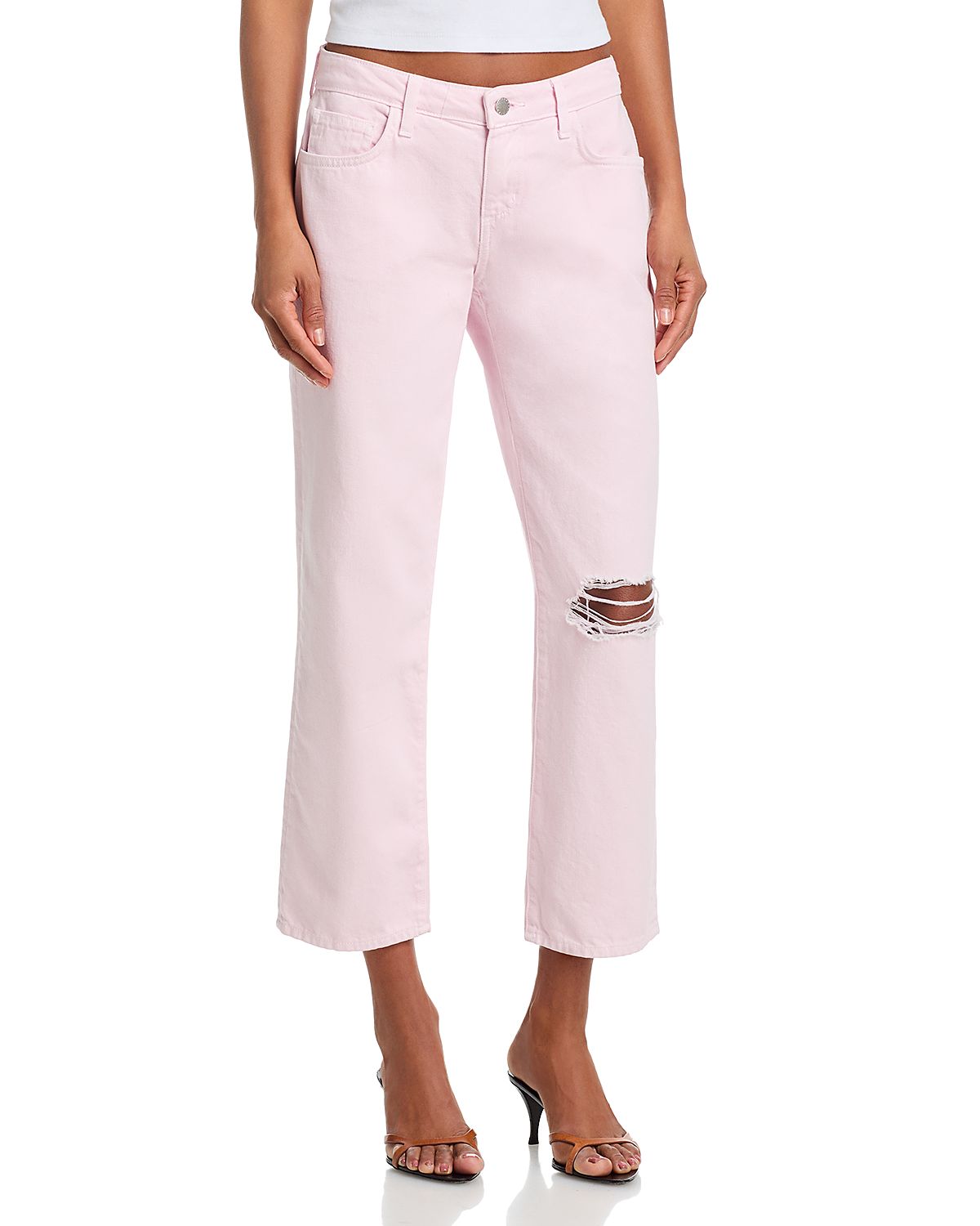 L'Agence Blaine Low Rise Crop Stovepipe Jeans