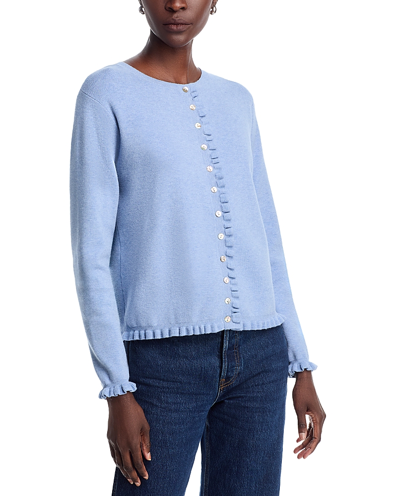 Sioni Ruffle Trim Cardigan