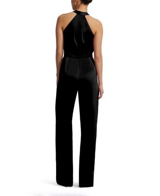 Pleated Halter Jumpsuit