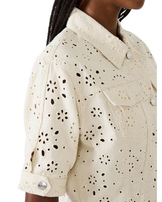 Blu Eyelet Jacket