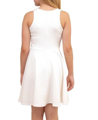 Girls' Textured Racerback Dress in Longer Length - Big Kid