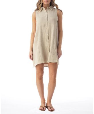 Hugo Relaxed Button Front Shirt Dress