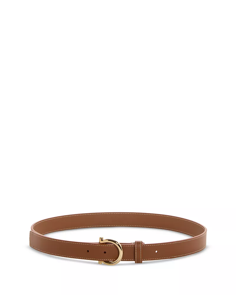 Ferragamo Women's Gancini Leather Belt