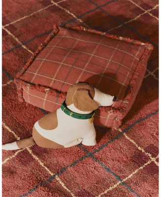 Lorena Canals Wouf Wouf Washable Rug Tartan Vintage Red 4'7"x6'3" Area Rug