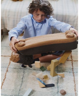 Lorena Canals Wouf Wouf Washable Rug Tartan Blue Sage 4'7"x6'3" Area Rug