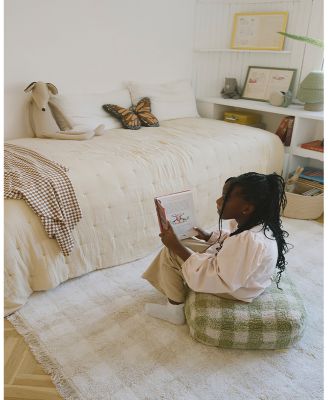 Lorena Canals Swan Lake Washable Rug Vichy Ivory&nbsp; 4'11"x5'11" Area Rug