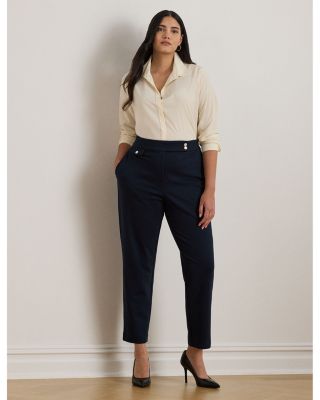 Plus Ponte Ankle Pants