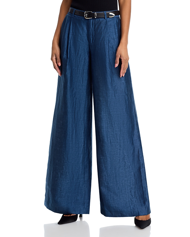 L'Agence Allanah Mid Rise Wide Leg Pants