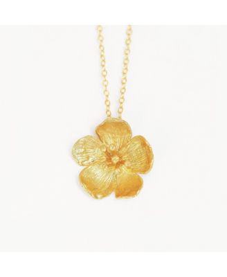 Buttercup Gold Flower Pendant Necklace