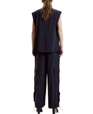  Oversized Double Breasted Vest