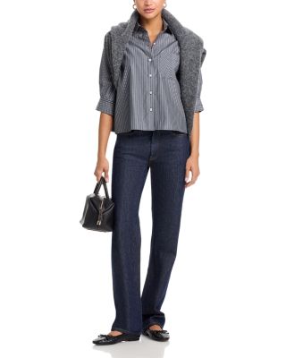 Lucia Striped Poplin Shirt