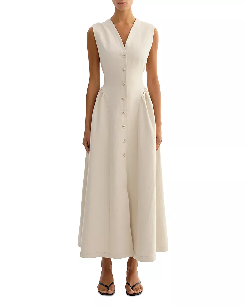 Lamarque Linen Twill Dress