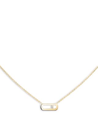 18K Gold Move Uno Diamond Necklace, 17.7"