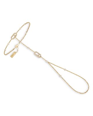 18K Yellow Gold Move Uno Diamond Hand Bracelet