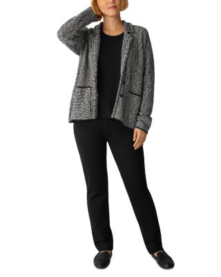 Notch Collar Knit Jacket