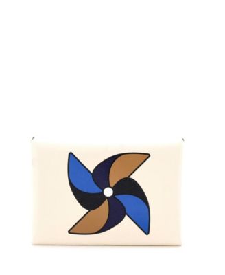 Calvi Duo Card Holder Printed Leather