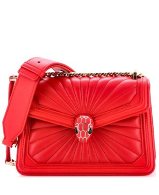  Mini Serpenti Diamond Blast Shoulder Bag Quilted Leather