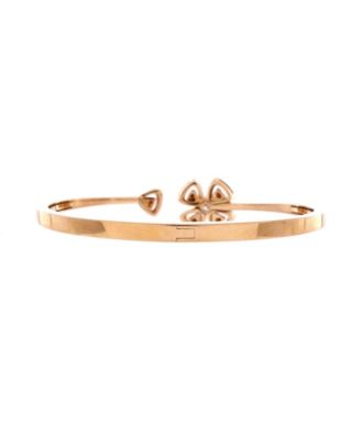  Fiorever Bangle Bracelet 18K Rose Gold with Pave Diamonds