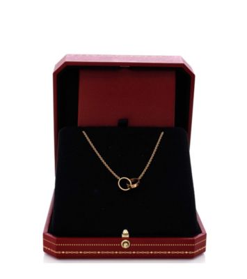  Love Interlocking Necklace 18K Gold, 17"