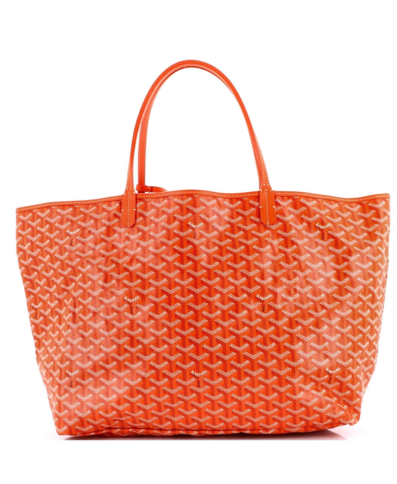 Pre-owned Pre-owned Goyard Goyard Gm Saint Louis Tote Coated Canvas In Orange