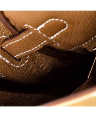 Kelly 25 Handbag Brown Togo with Gold Hardware