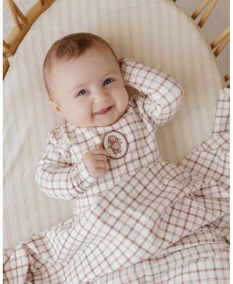 Unisex Modal French Terry Plaid Sheep Collection Bib - Baby