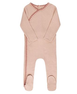 Unisex Whip Stitch Collection Take Me Home Set ( Footie, Bonnet, Blanket) - Baby