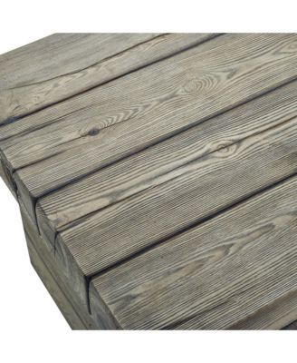  Manteo Rustic Coastal Outdoor Patio Side Table