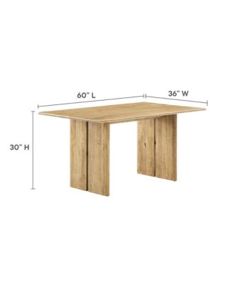 Amistad 60" Wood Dining Table
