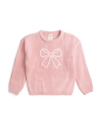 Girls' Coquette Bow Knit Sweater - Baby, Little Kid