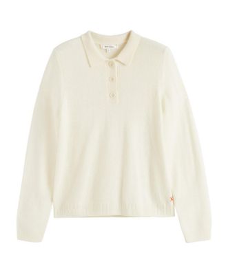  Women s Wool-Cashmere Polo Sweater