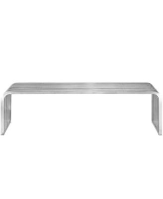 Pipe 60" Stainless Steel Bench