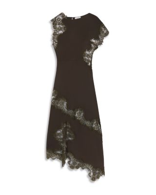 Alessia Lace Inset Asymmetrical Dress