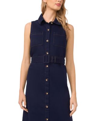 Sleeveless Shirtdress