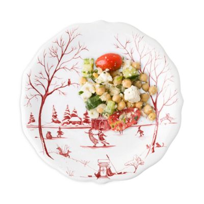 Country Estate Winter Frolic "The Claus Christmas Day" Dessert/Salad Plate