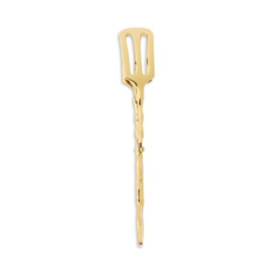 Arbor Polished Gold Tone Twig Serving Tongs, Set of 2