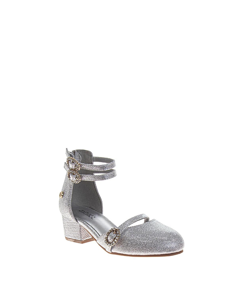 Badgley Mischka Girls' Elegant Glittery Rhinestones Dress Sandals - Toddler, Little Kid, Big Kid